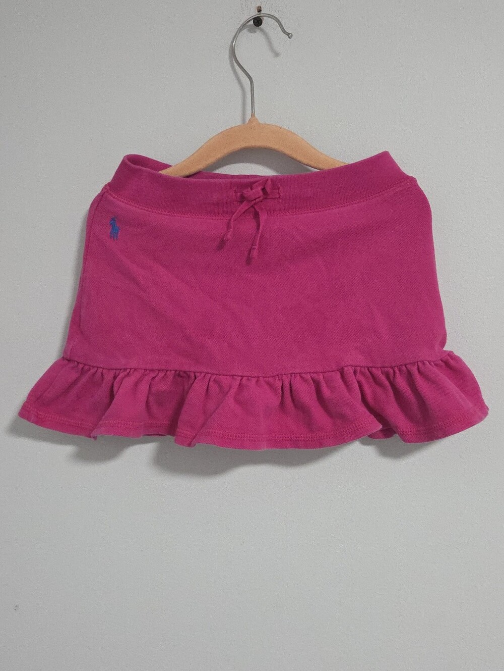 Ralph Lauren Pink Ruffle Hem Cotton Skirt